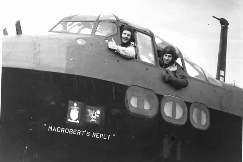 MacRobert’s Reply RAF Aircraft and Crew Historic photograph of the MacRobert’s Reply RAF aircraft and its crew