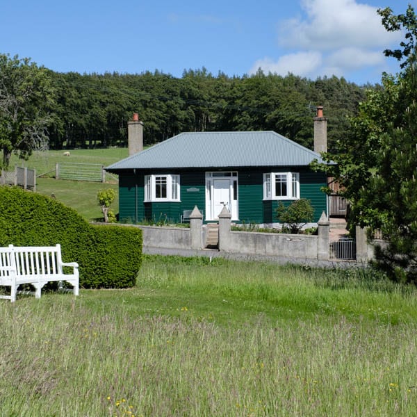 Pine Cottage and its private garden at Douneside House