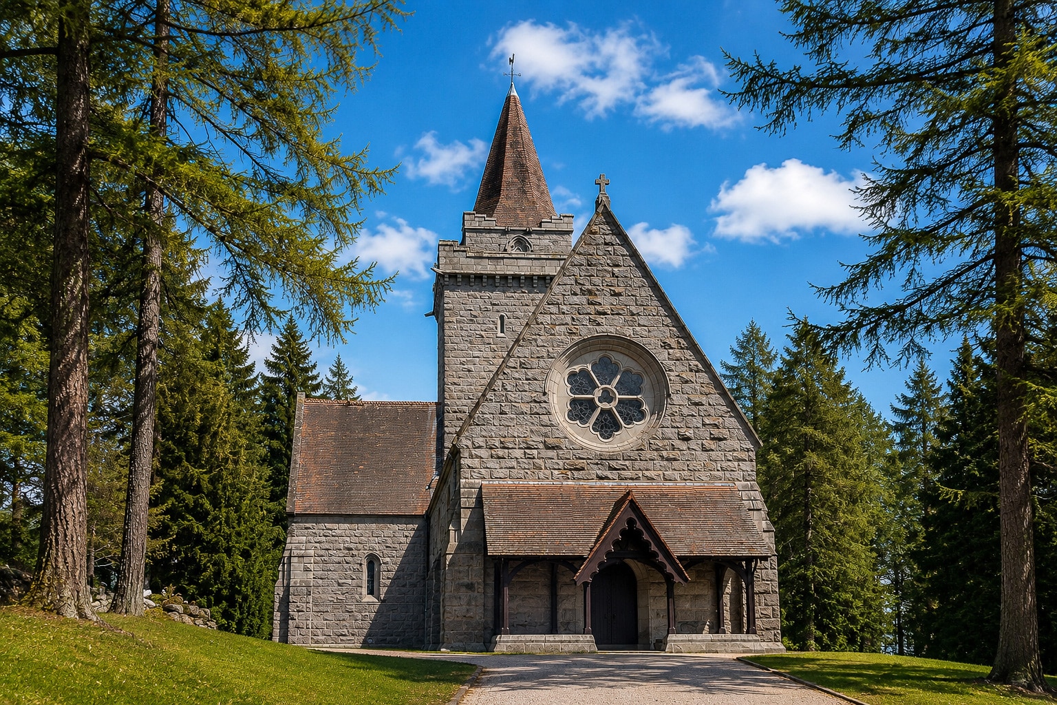 Crathie Kirk near Balmoral Castle in Royal Deeside, Aberdeenshire