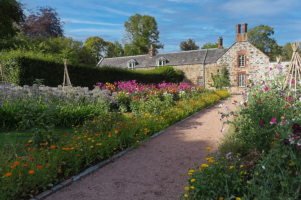 Fyvie Castle estate gardens in Aberdeenshire