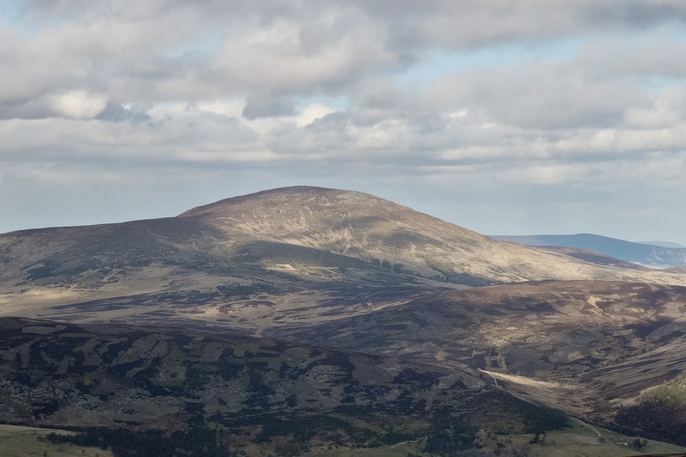 Morven Hill near Tarland View of Morven hill in Aberdeenshire, Scotland, with heather moorland and the surrounding Royal Deeside landscape.