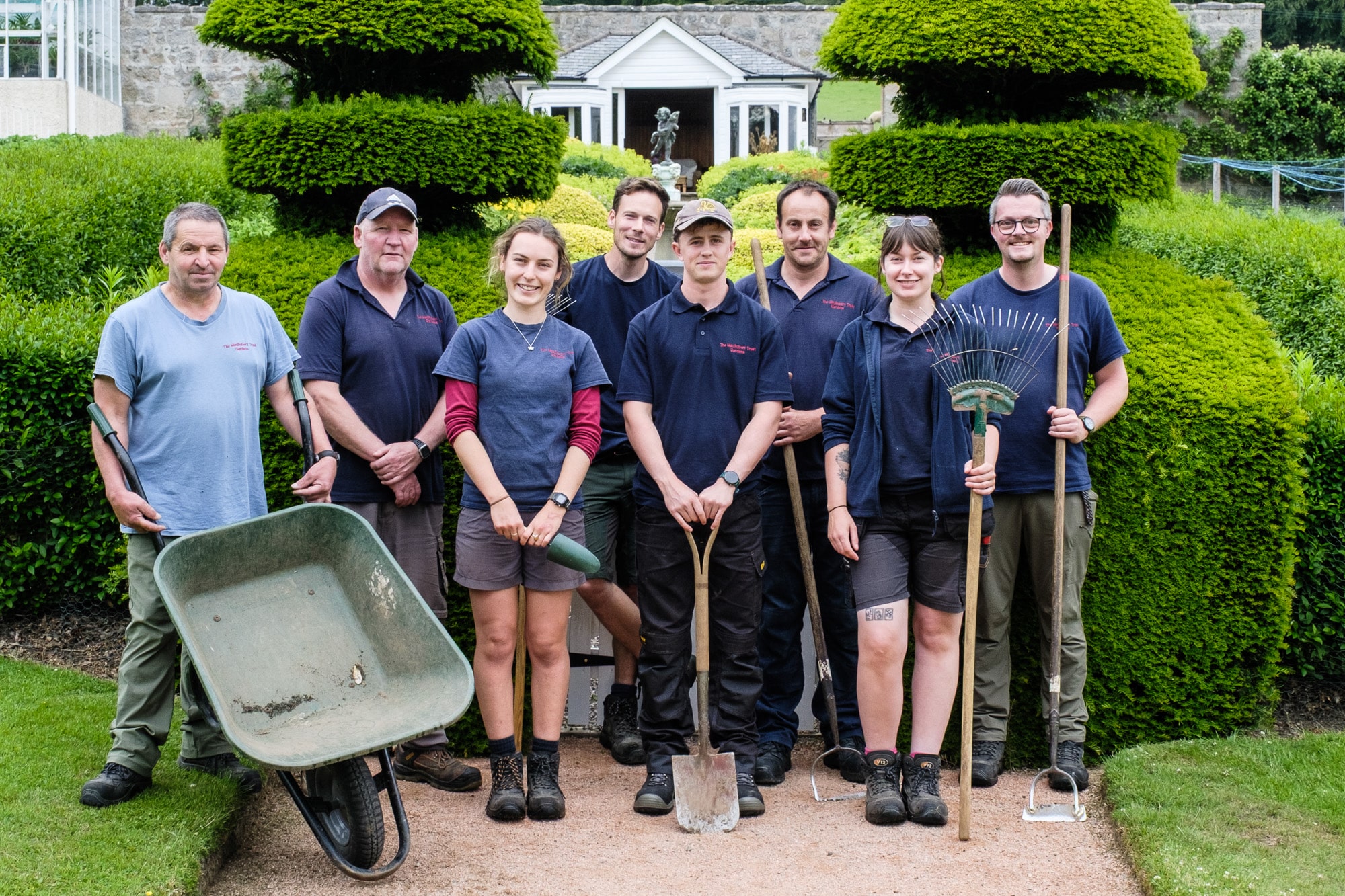 The Garden team at Douneside House Group Photo of the Garden Team at Douneside House