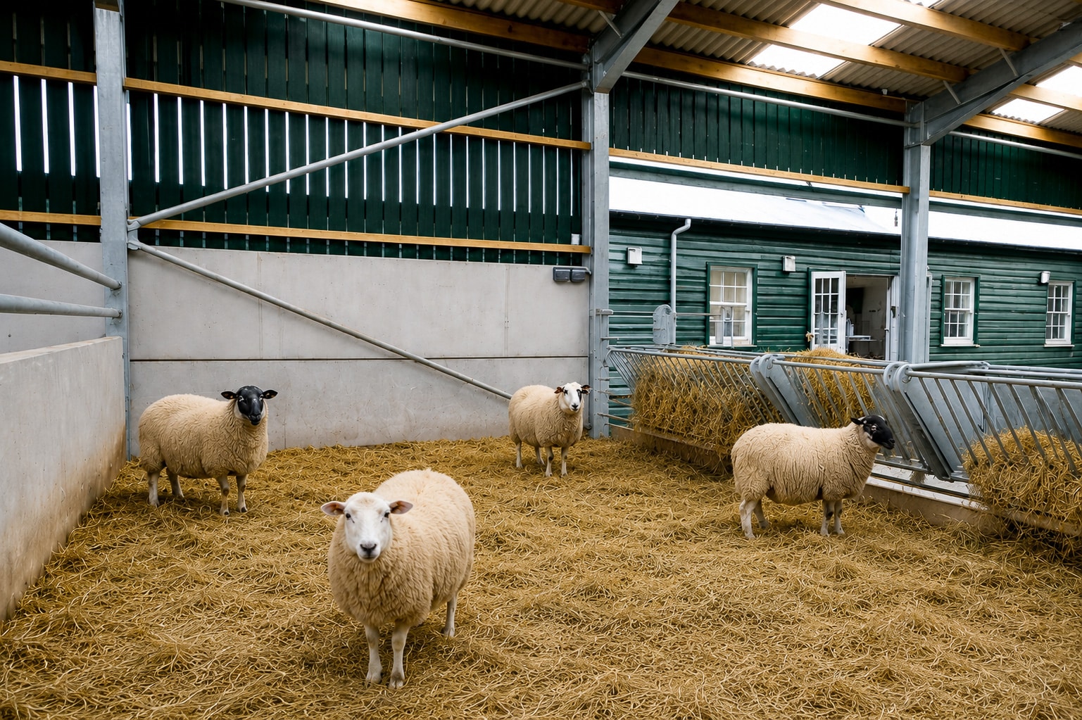 The MacRobert Farming and Rural Centre Sheep in a pen at the MacRobert Farming and Rural centre