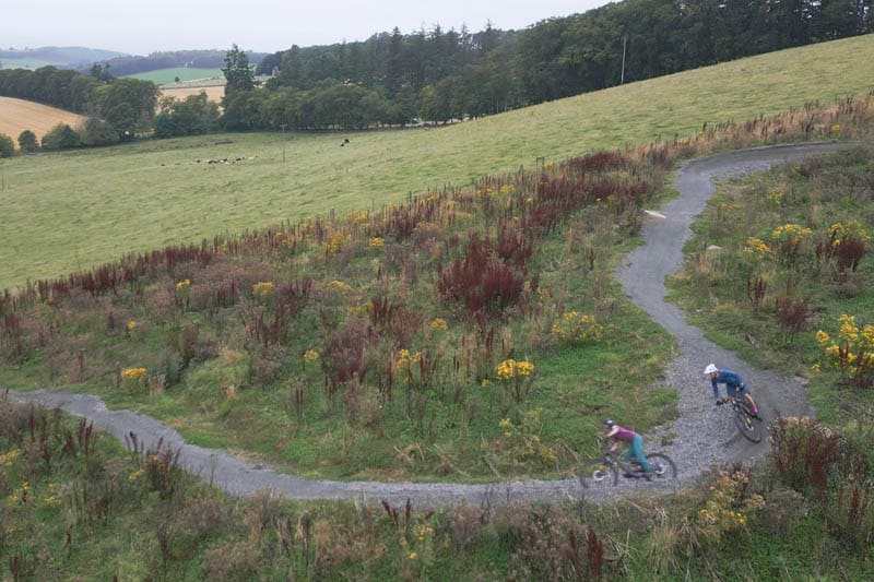 Mountain Bikers Tarland Trail Mountain Bikers on Tarland Trail, Deeside